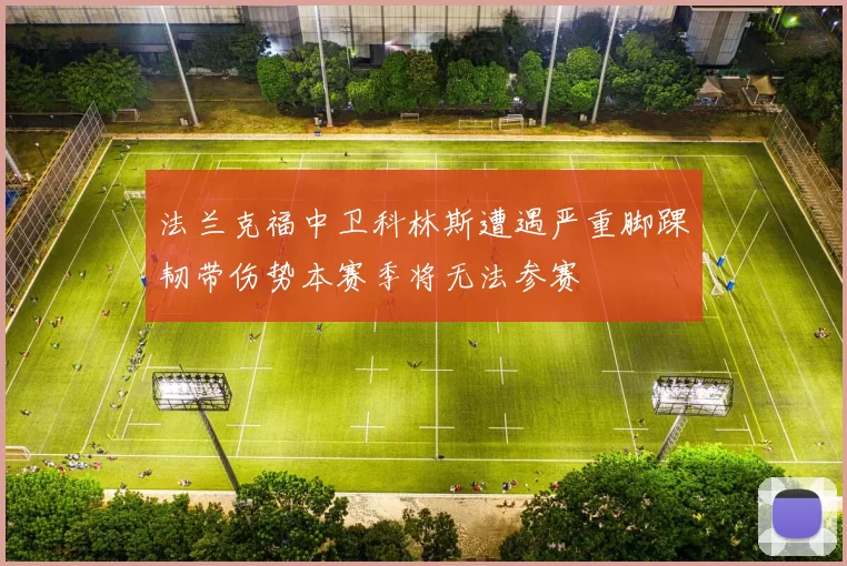 法兰克福中卫科林斯遭遇严重脚踝韧带伤势本赛季将无法参赛