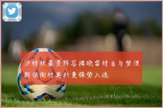 沙特联最贵阵容揭晓雷特吉与努涅斯领衔特奥科曼强势入选